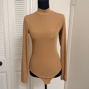 H&M Tan Long Sleeve Bodysuit